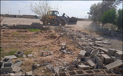 رفع تصرف فوری ۲۰ هزار متر مربع از اراضی دولتی در شهرستان گتوند
