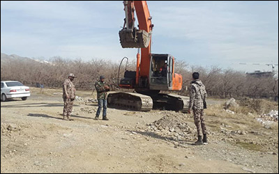 رفع تصرف ۱۰۰ هزار مترمربع زمین ملی و دولتی طی یک روز در شهرستان دماوند