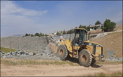 رفع تصرف اراضی ملی به ارزش ۷۵ میلیارد ریال در شهرستان مشهد
