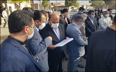 بازدید رییس‌جمهور و وزیر راه و شهرسازی از محله کاظمیه بیرجند