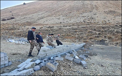 تخریب و قلع و قمع دیوارکشی های غیرمجاز به ارزش ۳۵۰ میلیارد ریال در شهرستان دماوند