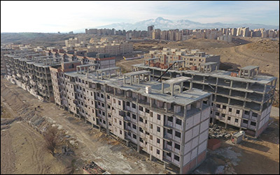 عملیات احداث ۱۰۰۰ واحد طرح نهضت ملی مسکن در شهرک اندیشه چهار اردبیل در حال اجراست