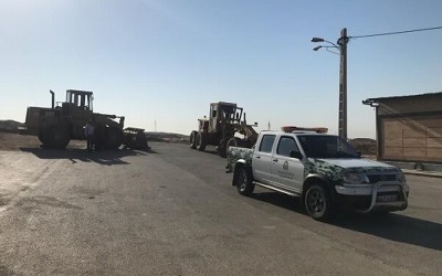 رفع تصرف ۱۶ هزار متر مربع از اراضی دولتی در شهرستان امیدیه