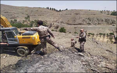 رفع تصرف ۲۸۰۰ مترمربع از اراضی دولتی شهرستان طرقبه و شاندیز به ارزش ۱۴۰ میلیارد ریال