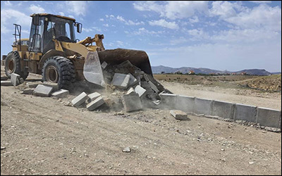رفع تصرف بیش از ۵۰۰۰ متر مربع از اراضی دولتی در استان همدان