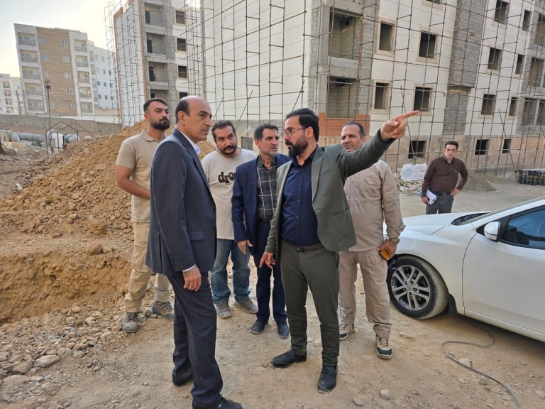 پایش میدانی نهضت ملی مسکن شهر جدید مهستان با حضور معاون وزیر راه و شهرسازی